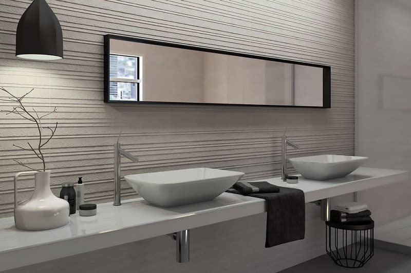 تصویر 4 از کاشی حمام برجسته با نقش هندسی